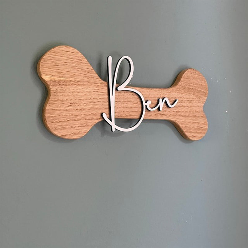 Dog name plate personalized