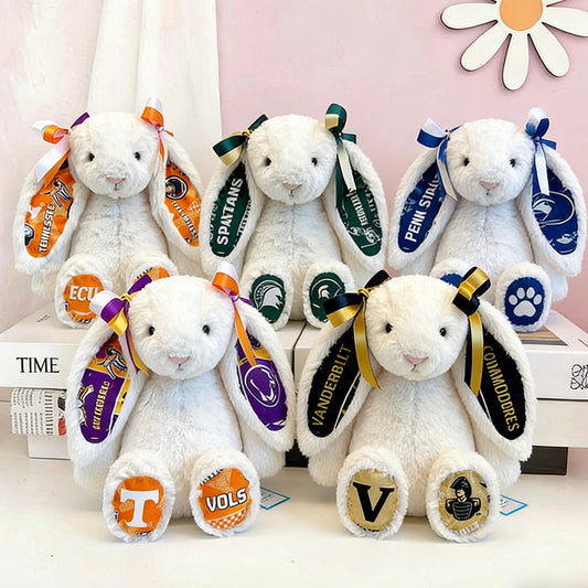 Custom Collegiate Jellycat Bunny: College Acceptance, Graduation