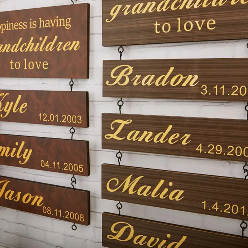 Grandchildren Sign,Personalized Grandparent Sign
