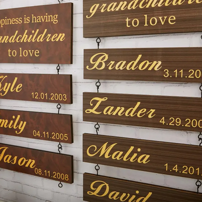 Grandchildren Sign,Personalized Grandparent Sign