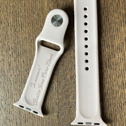 Personalized Inscription Apple Watch Bands Your Handwriting or Our Fonts
