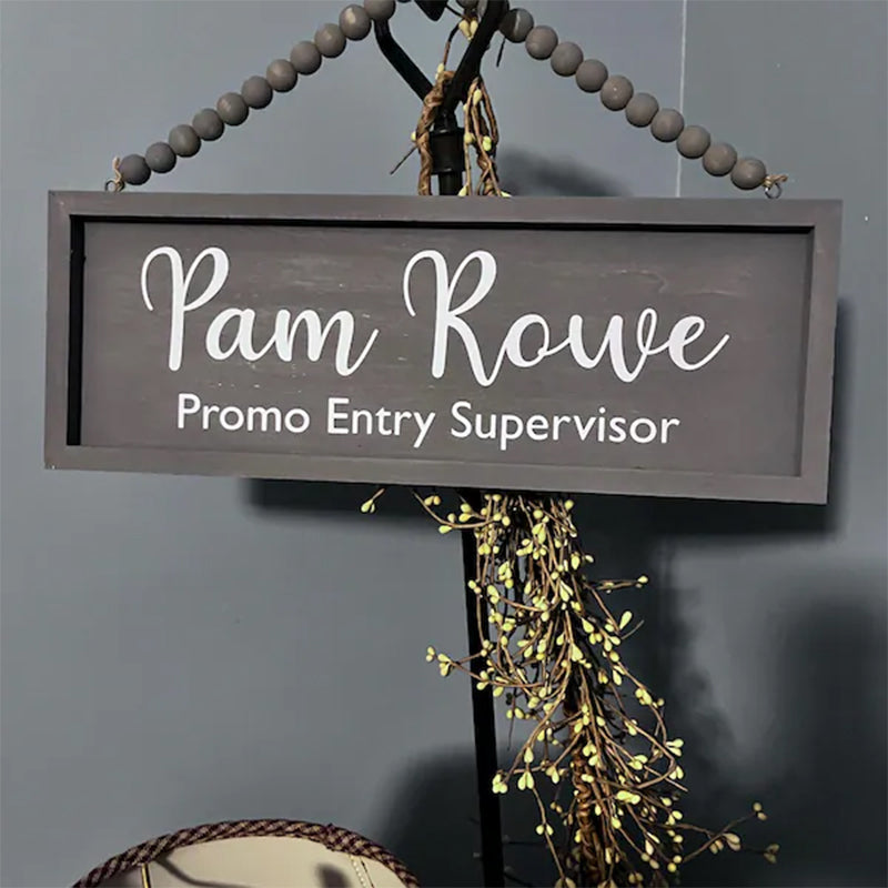 Custom sign, reversible sign, personalized office door sign