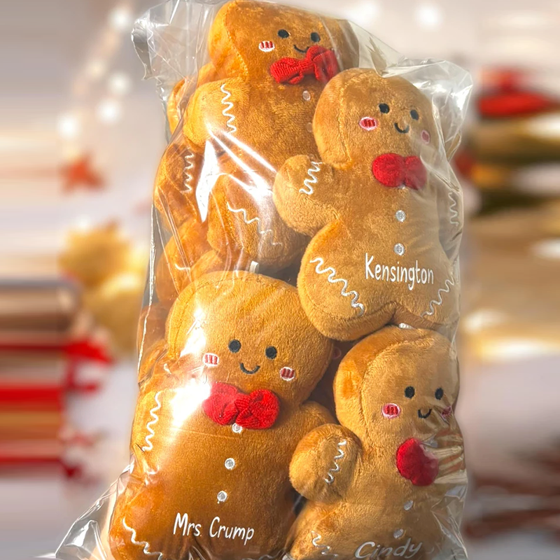 Personalized Gingerbread Plush Toys