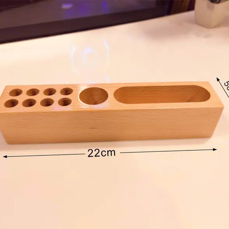 Personalized Doctor Gift: Engraved Wood Desk Organizer with Caduceus