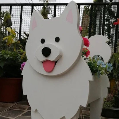 Dog Cat Pet Organizer Patio Indoor Outdoor Wood Planter