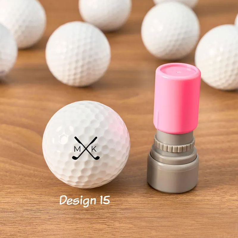 Custom Name Golf Ball Stamp, Personalized Golf Stamps