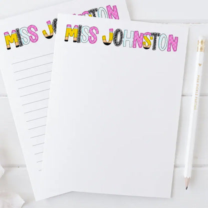 Personalized Teacher Notepad | Gifts for Teacher