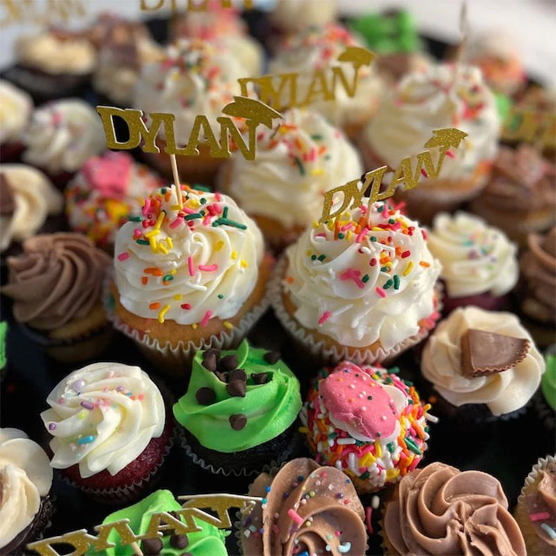 Graduation decorations 2025, ustom Cupcake Toppers