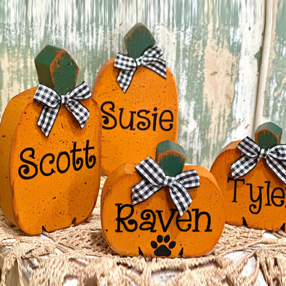 Personalized Pumpkins, Add-ON PUMPKINS, Fall Decor