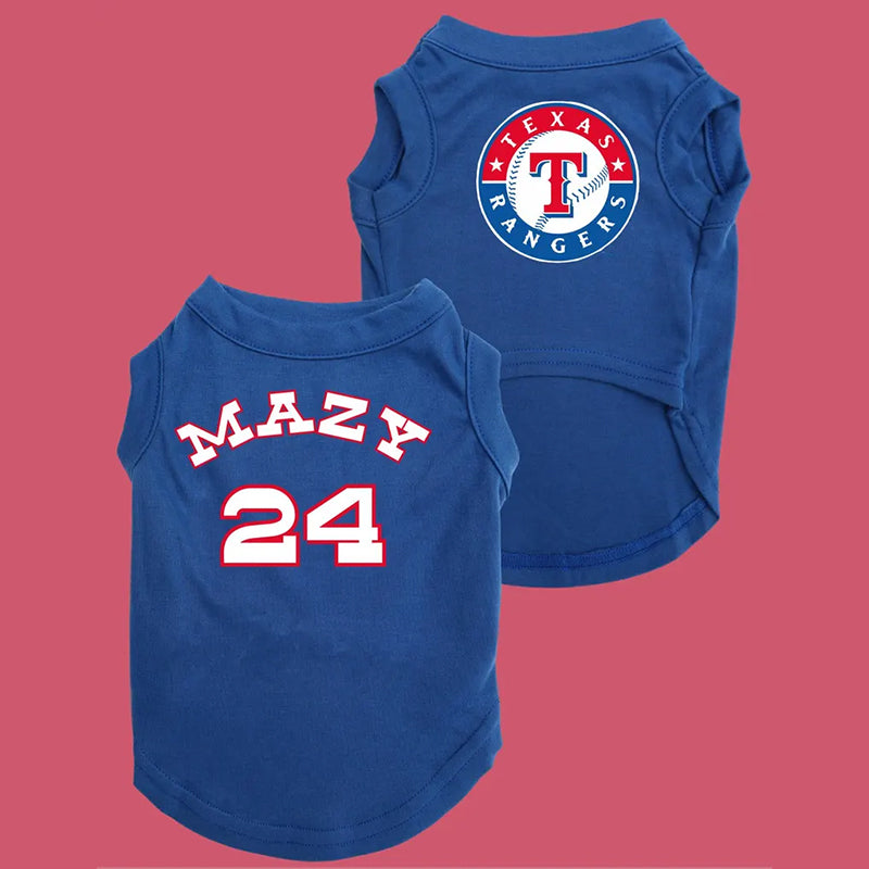 Custom Dog Jersey with Logo Personalize with Name