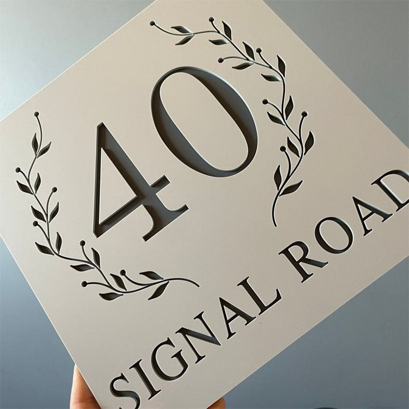Modern Acrylic House Sign, Contemporary, Door Sign