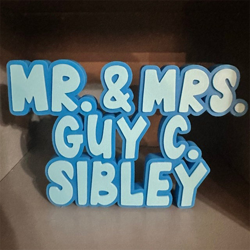 Teacher Name Plate for Desk, Multicolor Teacher Name Sign