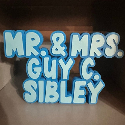 Teacher Name Plate for Desk, Multicolor Teacher Name Sign
