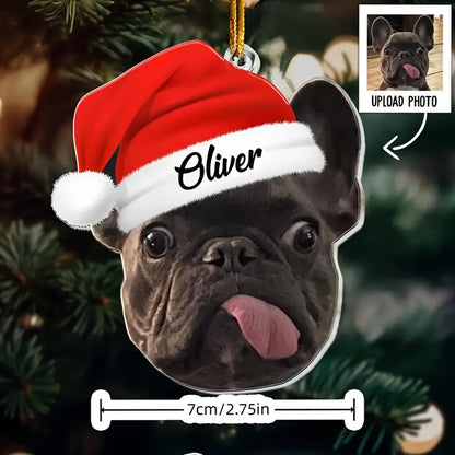 Customizable Pet Photo Christmas Ornament