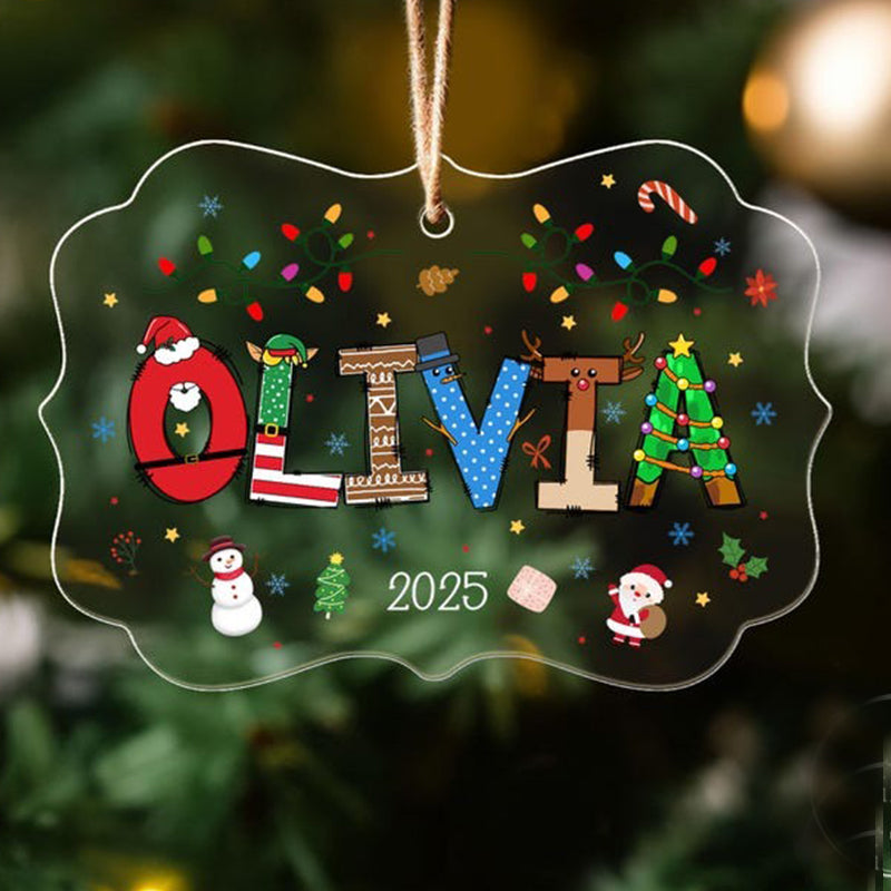 Personalized Boys Girls Christmas Ornament
