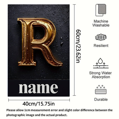 2pcs Customizable Text Towel, Name Custom Towel