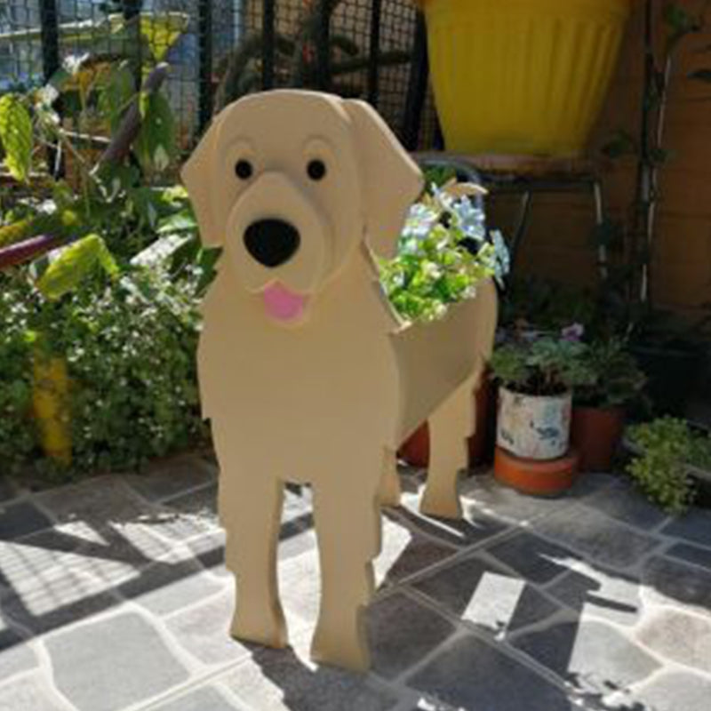 Dog Cat Pet Organizer Patio Indoor Outdoor Wood Planter