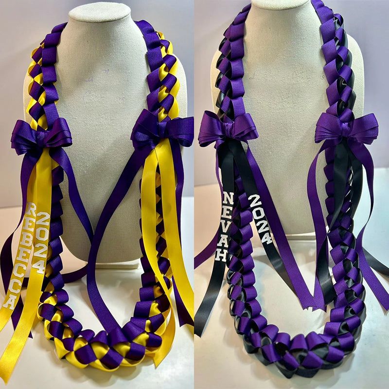 Graduation Lei with bows Graduation lei Grad gift