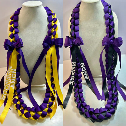 Graduation Lei with bows Graduation lei Grad gift
