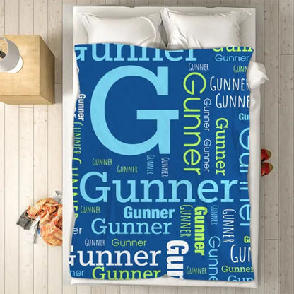 Custom Blanket with Name - Personalized Blanket - Name Blanket