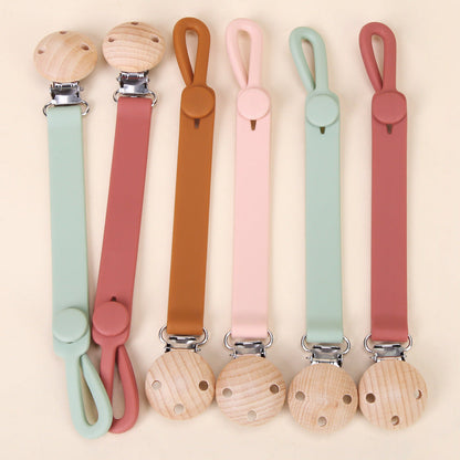 Personalized Baby Pacifier Clip Silicone Clip Holder Custom Baby Gift