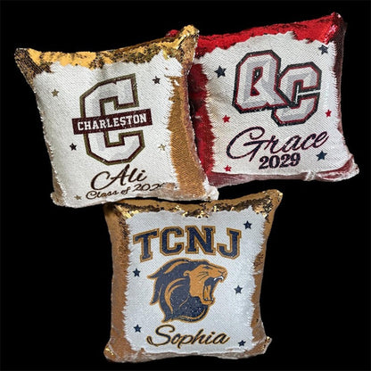 Personalized College logo pillow, University pillow college bed party pillow Graduation Gift