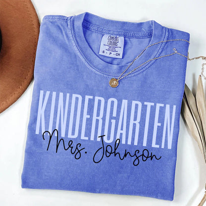 Comfort Colors Teacher Shirt, Kindergarten Teacher Shirt