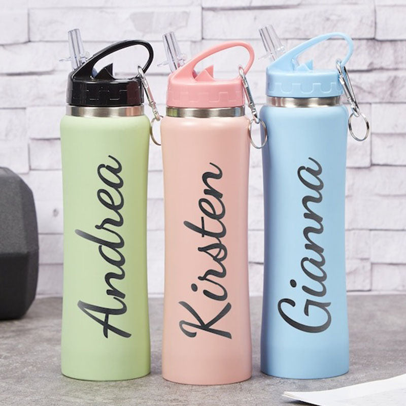 Engraved Water Bottles with Straw,Insulated Water Bottles
