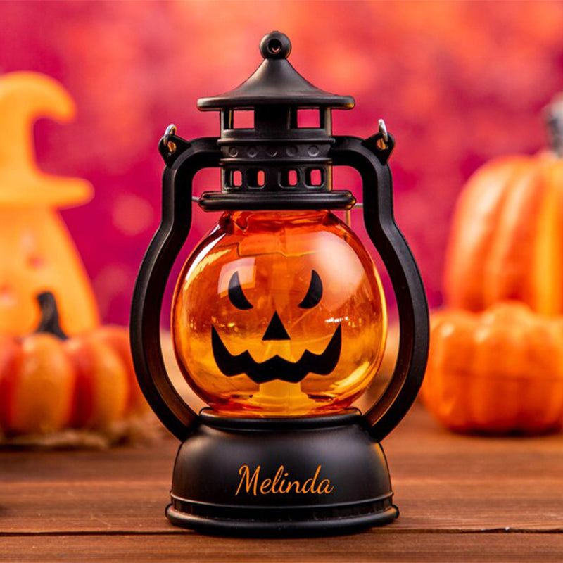 Personalized Halloween Pumpkin Lanterns, Kids Halloween Light