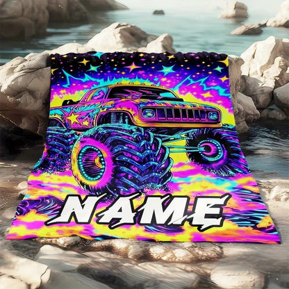 Mixed Color Radiant Fantasy Printed Digital Soft Flannel Blanket