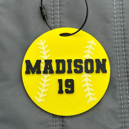 Sports Bag Name Tag | Personalized Sport Keychain