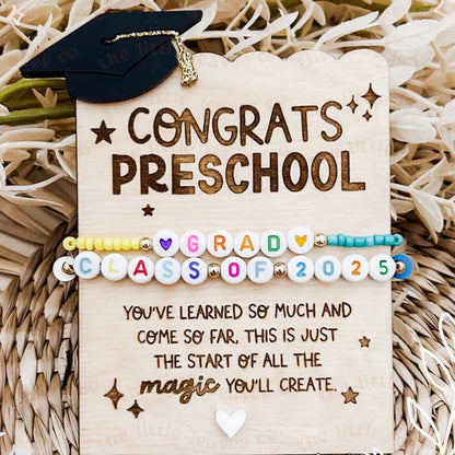 Kindergarten Graduation Bracelets 2025 Preschool Graduation gift