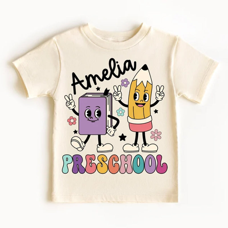 Personalized Kindergarten Shirt, Personalized Back to School Shirt Personalized First Grade Shirt