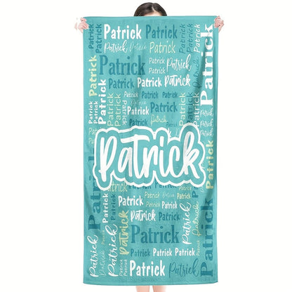 Custom Name Beach Towel Personalized Name Beach Towel