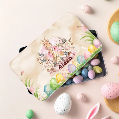 Personalized Colorful Floral Easter Eggs Peter Rabbit Food