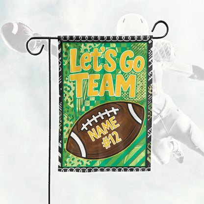 Football Season Garden Flag, Custom Team Gameday Flag