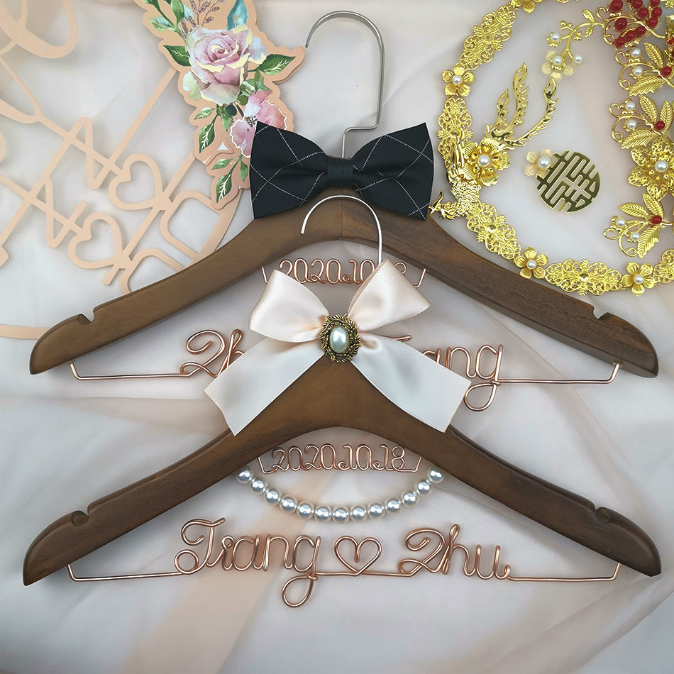Wedding Hanger, Bridal Hanger, Bridesmaid Gift, Bridesmaid, Custom Engagement