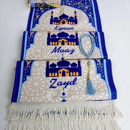 Luxury Kids Prayer Mat, Kids Kaaba Prayer Rug