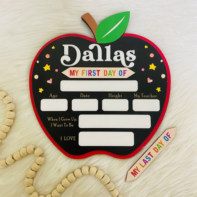 Custom First Day of School Sign