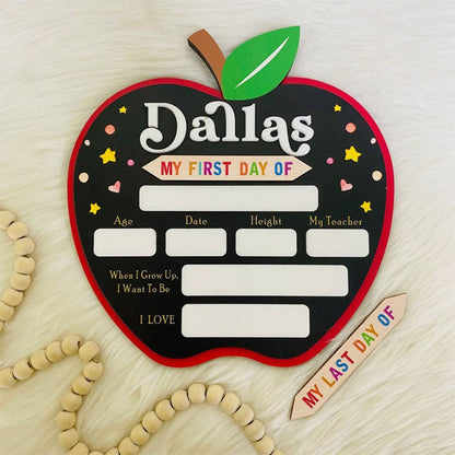 Custom First Day of School Sign