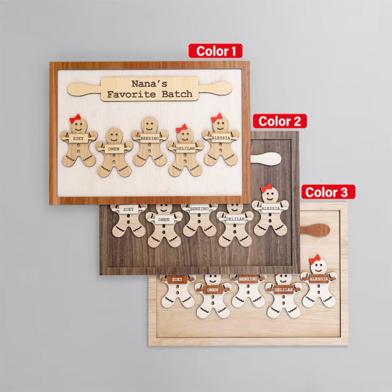 Personalized Gingerbread Christmas Sign
