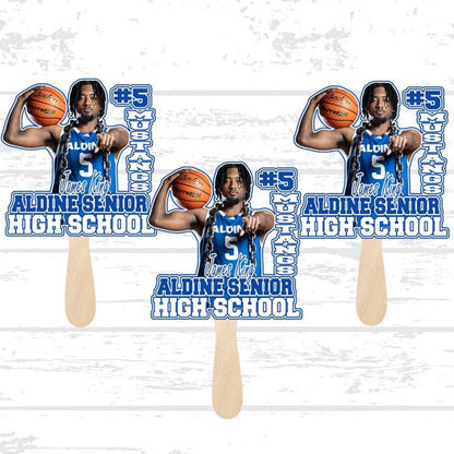 Personalized fan, custom handheld fan, homecoming game fan, sports fan,Graduation Gift