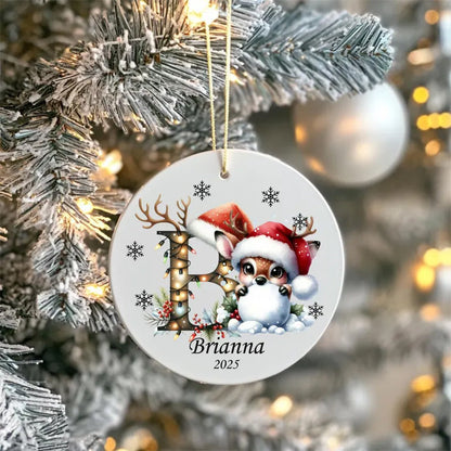 Christmas Ornaments Personalized Reindeer Name ornament