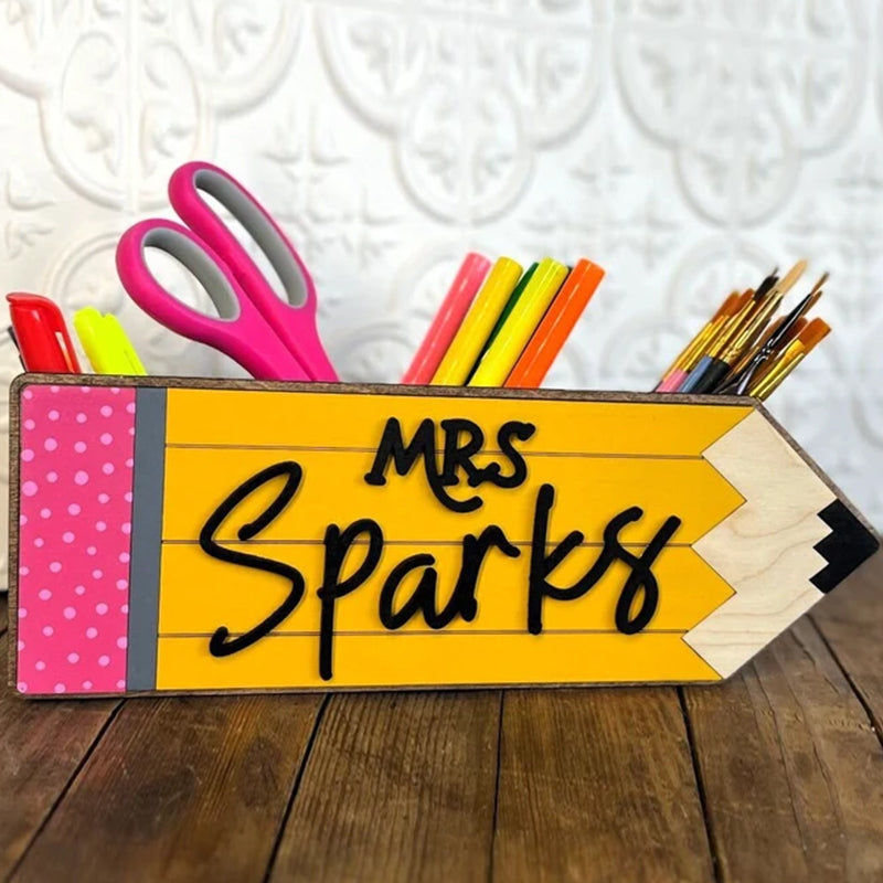 Teacher’s Gift Pencil Holder Desk Organizer