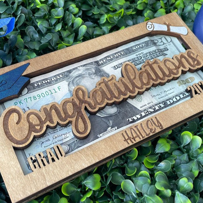 Personalized Graduation Money Holder, Cash Holder
