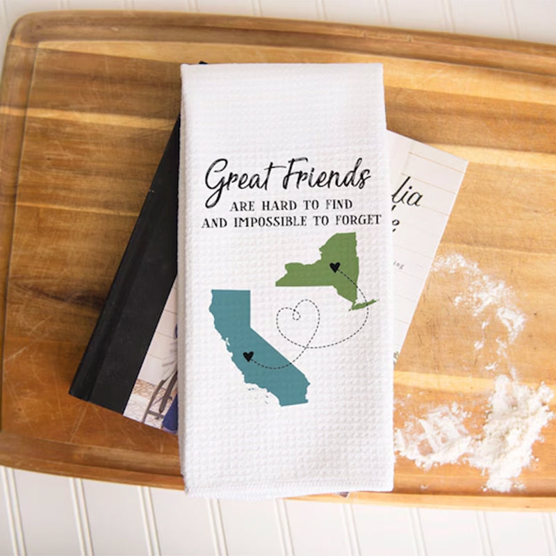 Personalized State to State Dish Towel