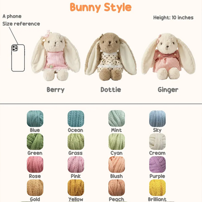Custom Name Easter Bunny Plushies | Easter Gifts | Plush Bunny with Name