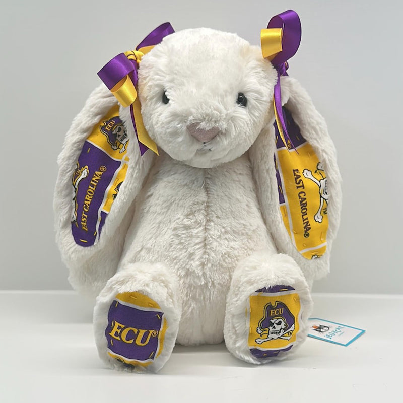Custom Collegiate Jellycat Bunny: College Acceptance, Graduation