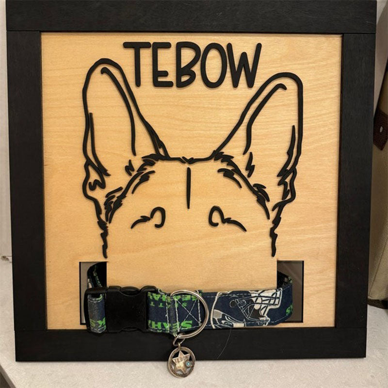 Dog Memorial Sign, Pet Memorial, Dog Remembrance, Pet Remembrance, Dog Collar Frame
