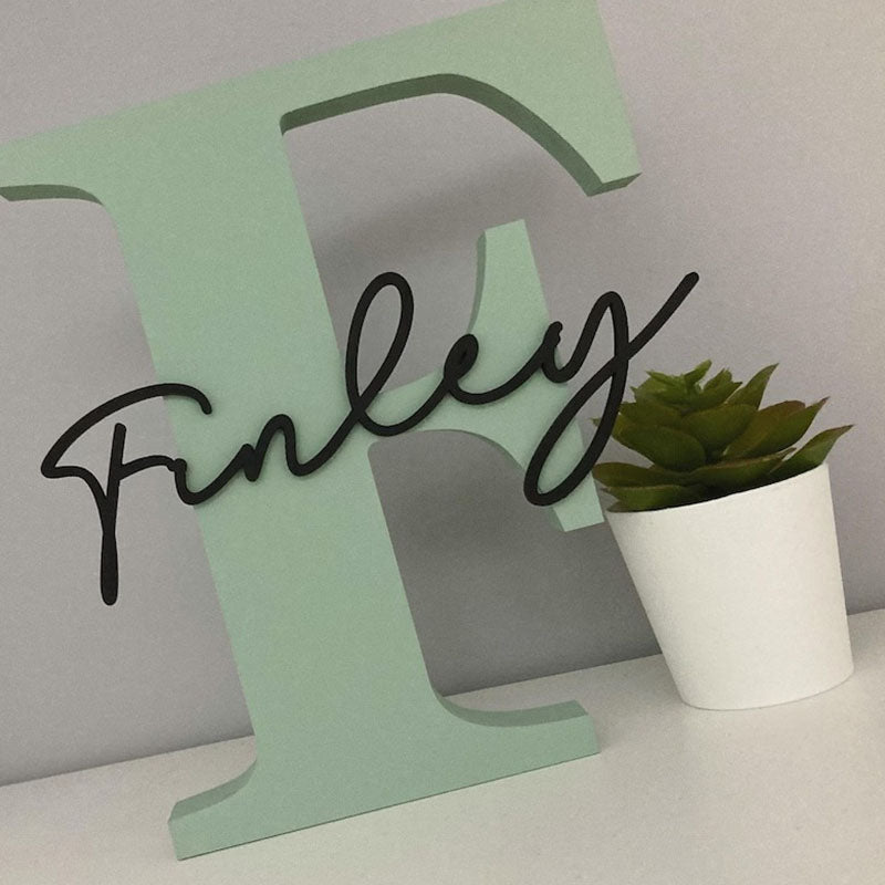 Personalised Wooden Letters Gift , Nursery Decor , New Baby Boy Girl
